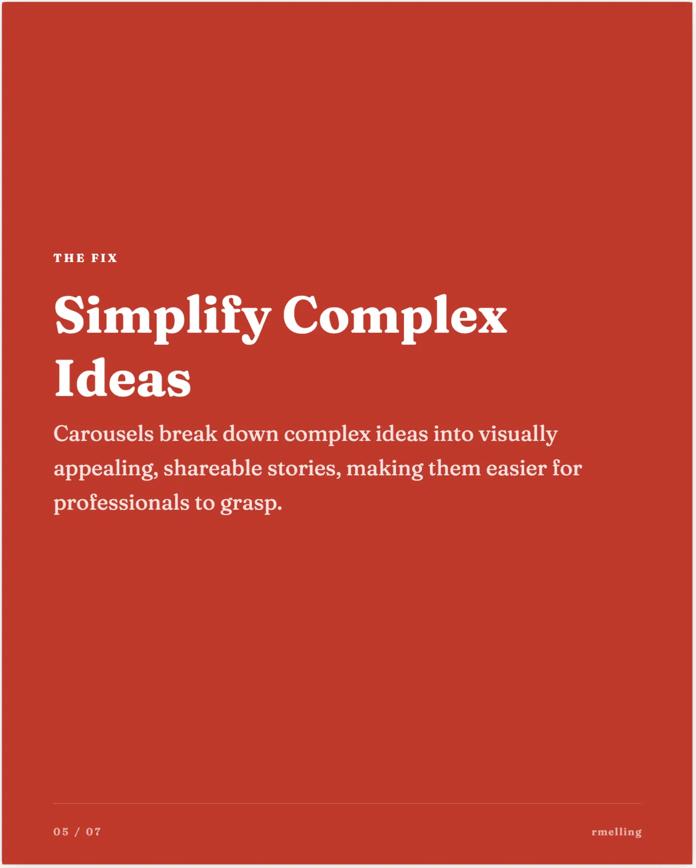 Press Feature LinkedIn carousel slide designed by WordPush